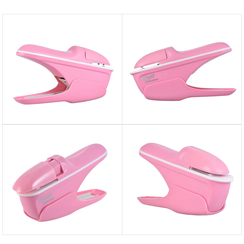 【جديد】 دباسة صغيرة آمنة بدون دبابيس خالية من الدبابيس سعة 7 أوراق لمتجر تجليد الورق التجاري #5