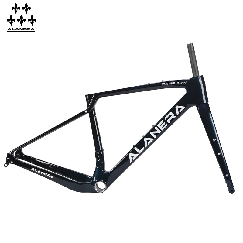 

The 2025 new ALANERAl gravel carbon fiber bicycle frame, off-road melon bike, road frame with handlebars and seat tubes