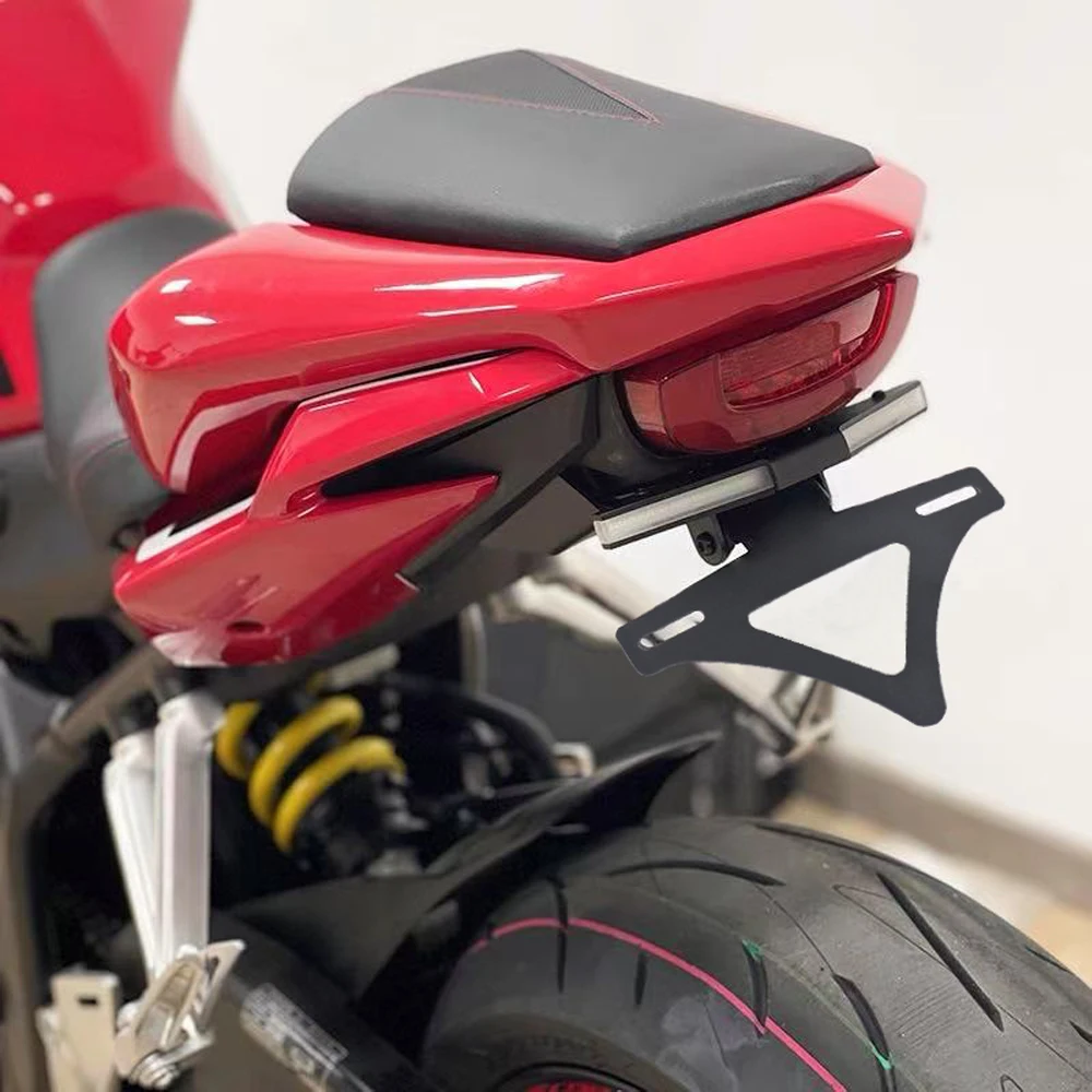 جديد لهوندا CBR650R CB650R 2021-2025 دراجة نارية الخلفية لوحة ترخيص حامل الإطار الأسود تعديل قصيرة الذيل لوحة ترخيص حامل