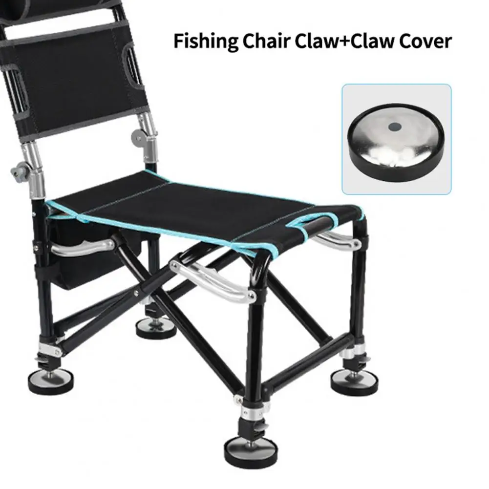 

1 Set Helpful Light Weight Fishing Chair Lifting Feet Wear-resistant Fishing Chair Ground Claw Set Impact Resistance