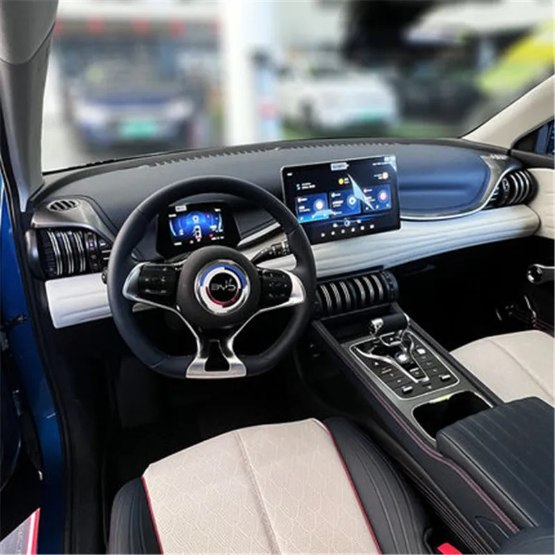 for BYD Yuan Plus Atto 3 Car Logo Steering Wheel Hub Center Cap Sticker Emblem