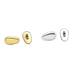 10pairs=20pcs Silicone Nose Pads For Glasses Silver Gold Nose Pads Glasses Anti-Slip Nose Pad Eyeglasses Accessories