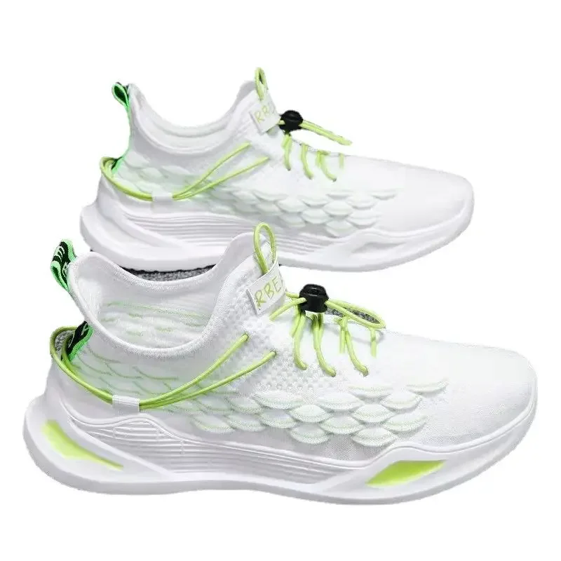 Men Sports Shoes 2024 Summer Fashion Black Casual Running Shoe Spring Breathable Mesh Sneakers Thick Bottom Non-Slip Zapatillas