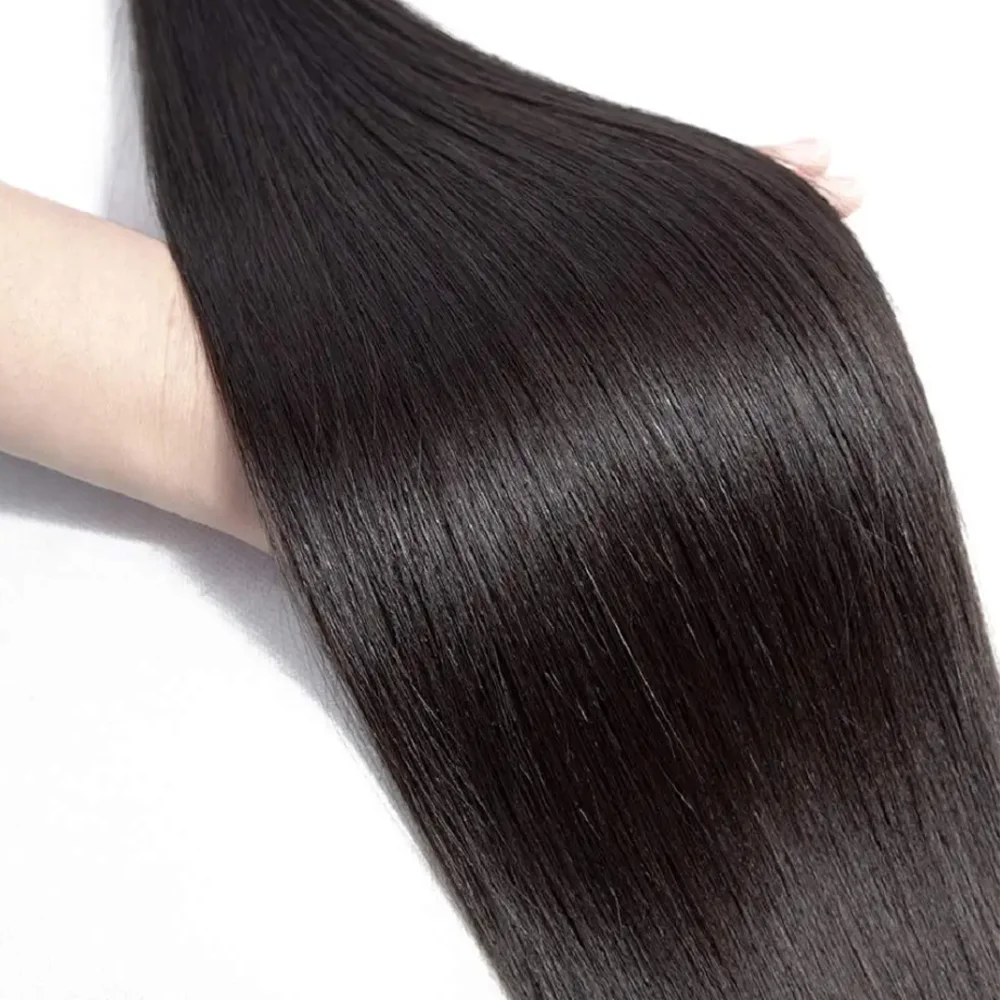 Lang Menselijk Haar Bundels Braziliaanse Steil Haar Bundels 32 36 38 40 inch 1/3/4 STUKS Dikke Natuurlijke Remy 100% Menselijk Haar