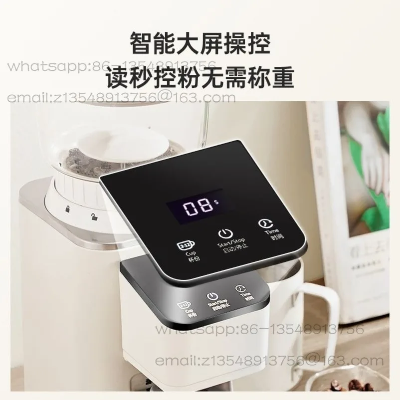 Electric coffee grinder, multifunctional time-setting coffee grinder, home and commercial automatic coffee grinder