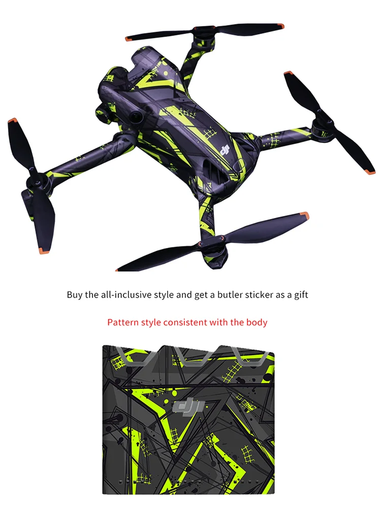 Naklejki na drona DJI Mini 5 Pro, naklejki na ładowarkę RC2/RC-N3, naklejki na pilot, folia ochronna, akcesoria do MINI 5PRO — zdjęcie produktu 7