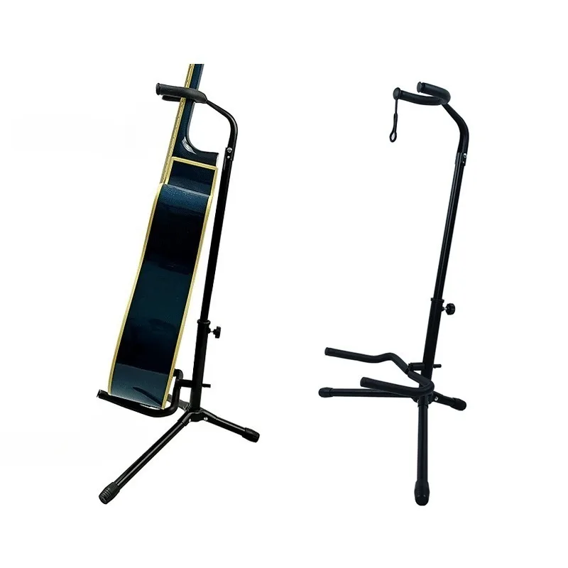 Foldable Single Upright Guitar Stand Cross-border Foldable Acoustic Guitar Stand Set Instrument Accessories view 2