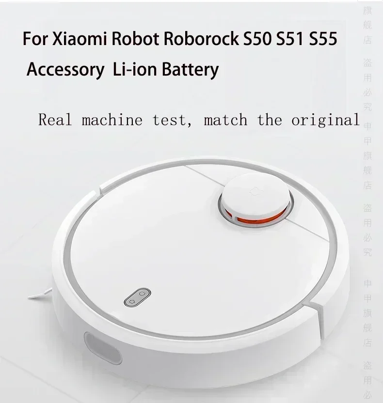 100% ใหม่ 9800mAh 14.4V 6.5Ah แบตเตอรี่ Li-ion เครื่องดูดฝุ่นสําหรับ Xiaomi Mi Robot หุ่นยนต์ทําความสะอาด roborock S50 S51 T4