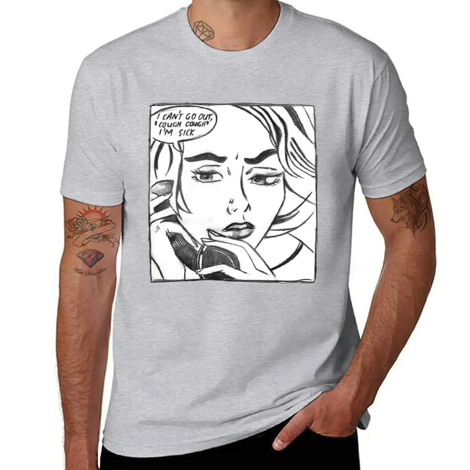 Mean Girls meets Roy Lichtenstein. T-Shirt boys animal print new edition summer clothes T-shirt men