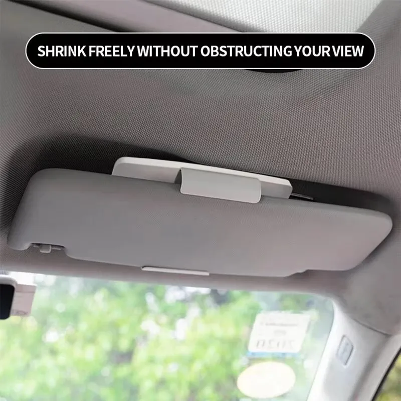 1/2 قطعة اكسسوارات السيارات الداخلية العالمي قناع السيارات ثلاثة التروس القابلة للتعديل مرآة ماكياج مع أضواء Led للفتيات النساء #2