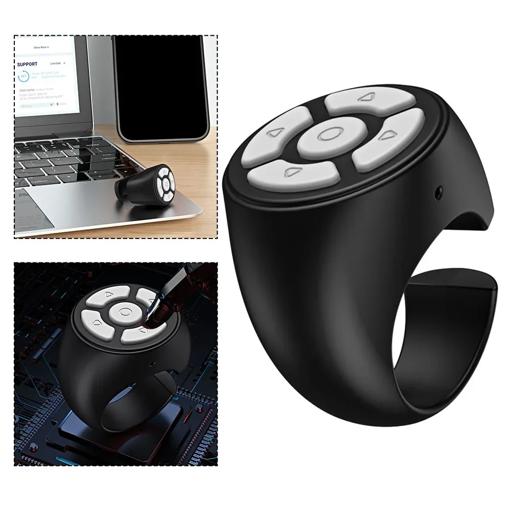 Wireless Fingertip Remote Control Ring Effortless Selfies Page Navigation For Tik-Tok Scrolling Ring Fingertip Remote Control
