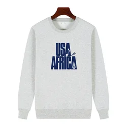 We Are the World Anniversary USA for Africa United Artists graphic sweatshirts fleece thick sweater hoodie Men's sportswear