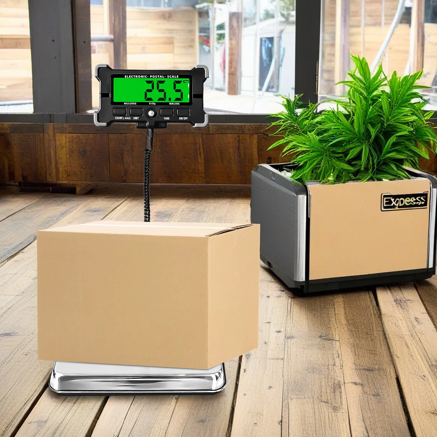 200kg/0.05kg Portable Express Parcel Animal Pet Scale Split Scale Express Platform Scale Weight (Not include Battery)