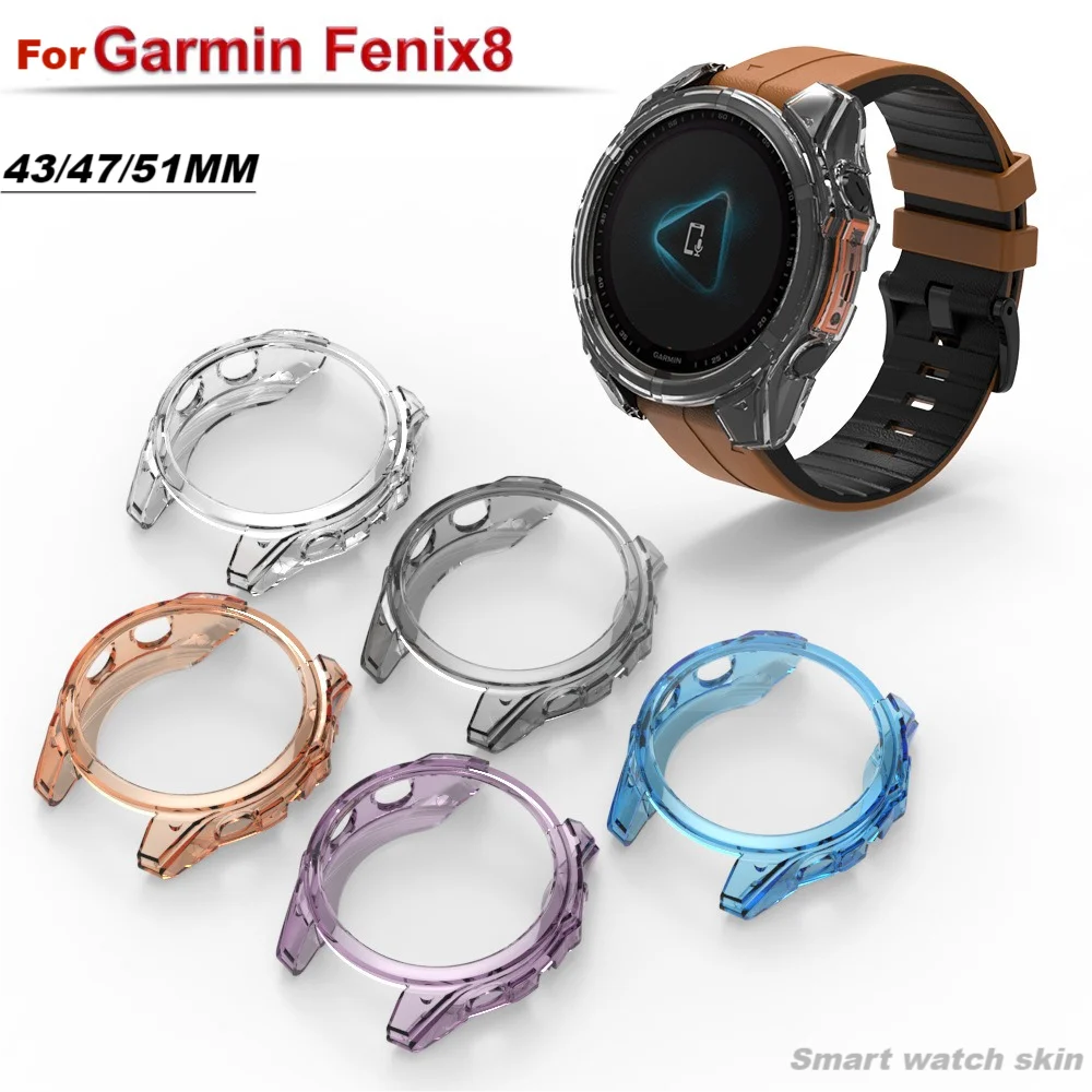 TPU soft case For Garmin Fenix 8  43mm 47mm 51mm smart watch bumper Screen protector Fenix8 Smart watches accessories