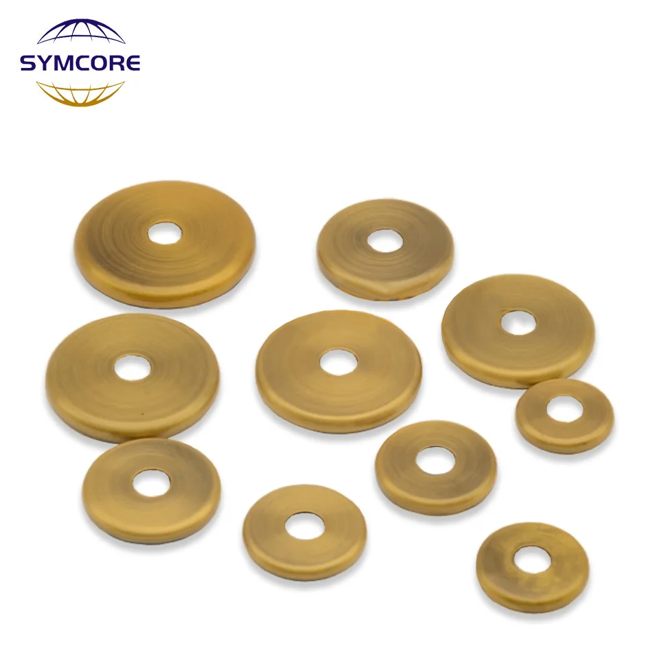 5PCS Flat Cover Water Pipe Cover Beer Cover Desk Lamp Floor Lamp Candle Lamp Hollow Tube Cover Gold And Bronze Lamp Accessories