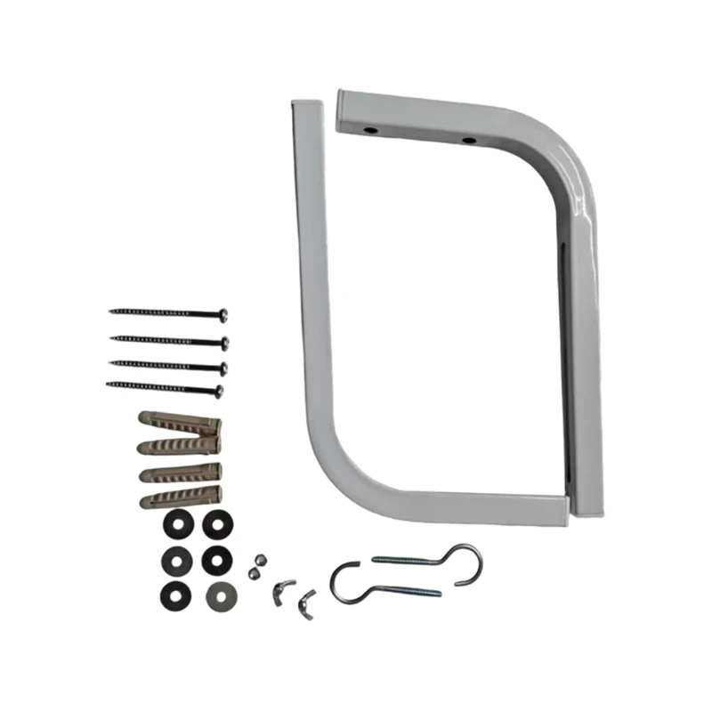 R2LF Adjustable Projectors Screen Mounting Bracket Heavy Duty 30kg Capacity Ceiling Wall Installation White AntiStain Surfaces