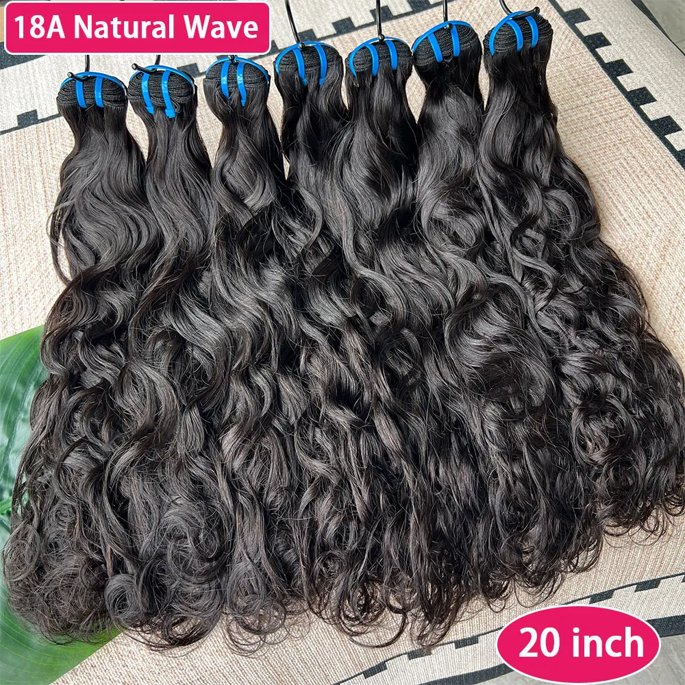 

Натуральные волнистые пряди волос 18A, 100% человеческие волосы, необработанные, вьетнамские, с эффектом водной волны # Натуральные черные человеческие волосы 1B, двойная прядь