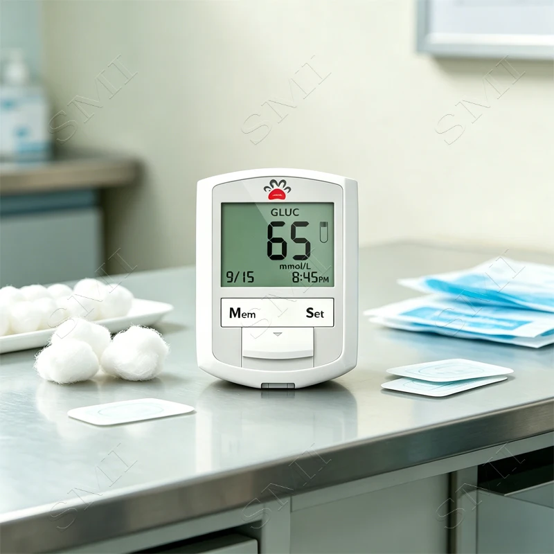 

Pet Blood Glucose Meter Universal for Cats and Dogs Accurate and Rapid Testing Micro-blood Collection Portable for Daily Care
