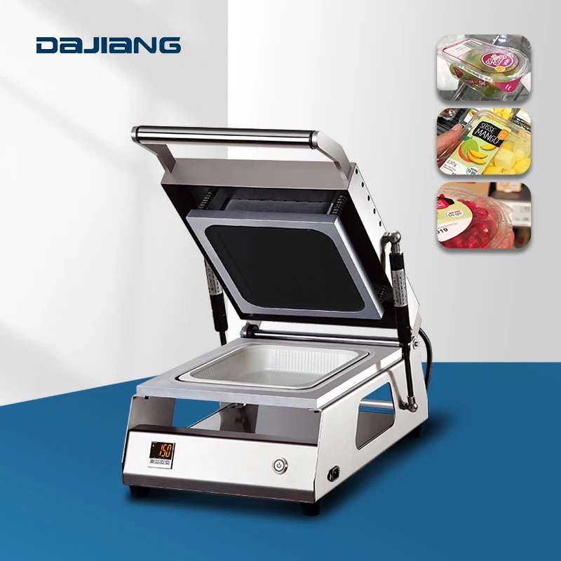 Low Energy Consumption Plastic Tray Packing Sealing Equipment Food Box Machine Fast Food Machine