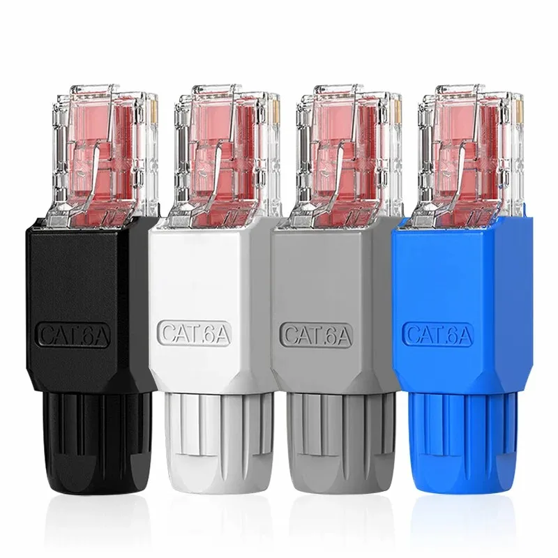 Złącze RJ45 beznarzędziowe Natalink, wtyczka końcowa CAT6A CAT6, narzędzie RJ45, mniej pozłacana wtyczka modułowa, — zdjęcie produktu 7
