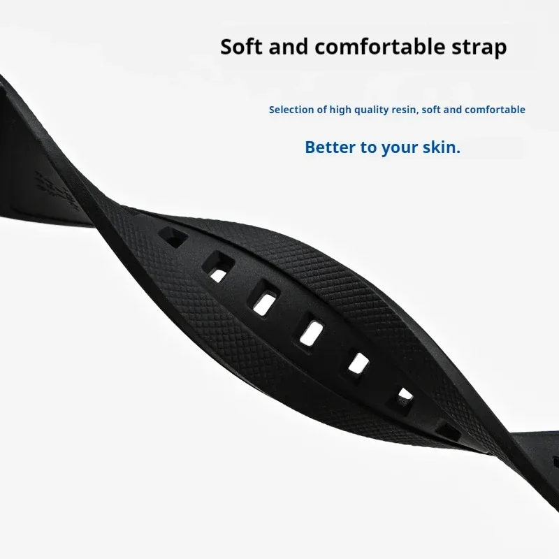 YpmBlack correa de silicona TPU para Casio AQ-160W AQ-163W deporte impermeable convexo reloj electrónico pulsera accesorios 17mm