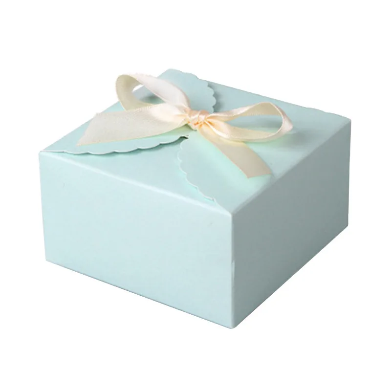10/20Pcs Welle Solide Kraft Papier Candy Box Hochzeit Gunsten Geschenk Box DIY Klapp Verpackung Tasche Baby Dusche geburtstag Party Dekoration – Detail 10
