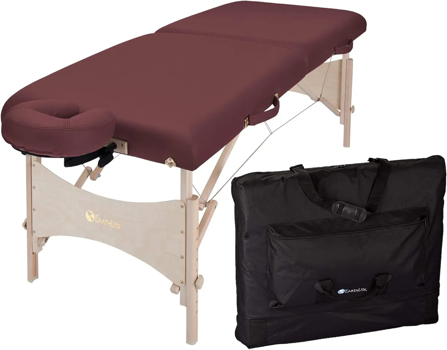 Portable Massage Table HARMONY DX – Foldable Physiotherapy/Treatment/Stretching Table, Eco-Friendly Design, Hard Maple, Superior