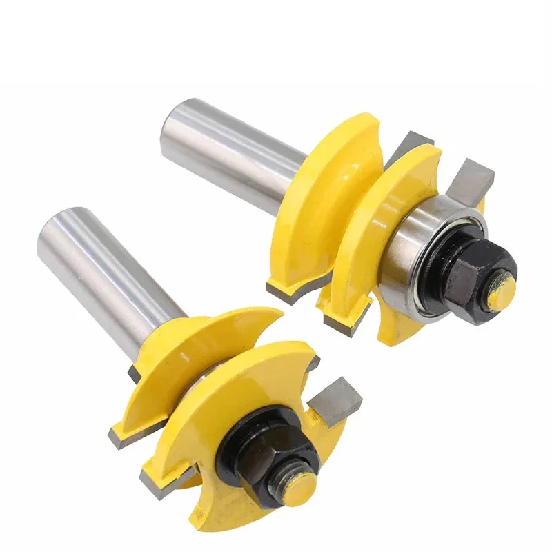 

3pcs 12MM 1/2" Shank Rail & Stile Ogee Blade Cutter Panel Raised Cabinet Router Bit Set Door Tenon Woodworking Tools