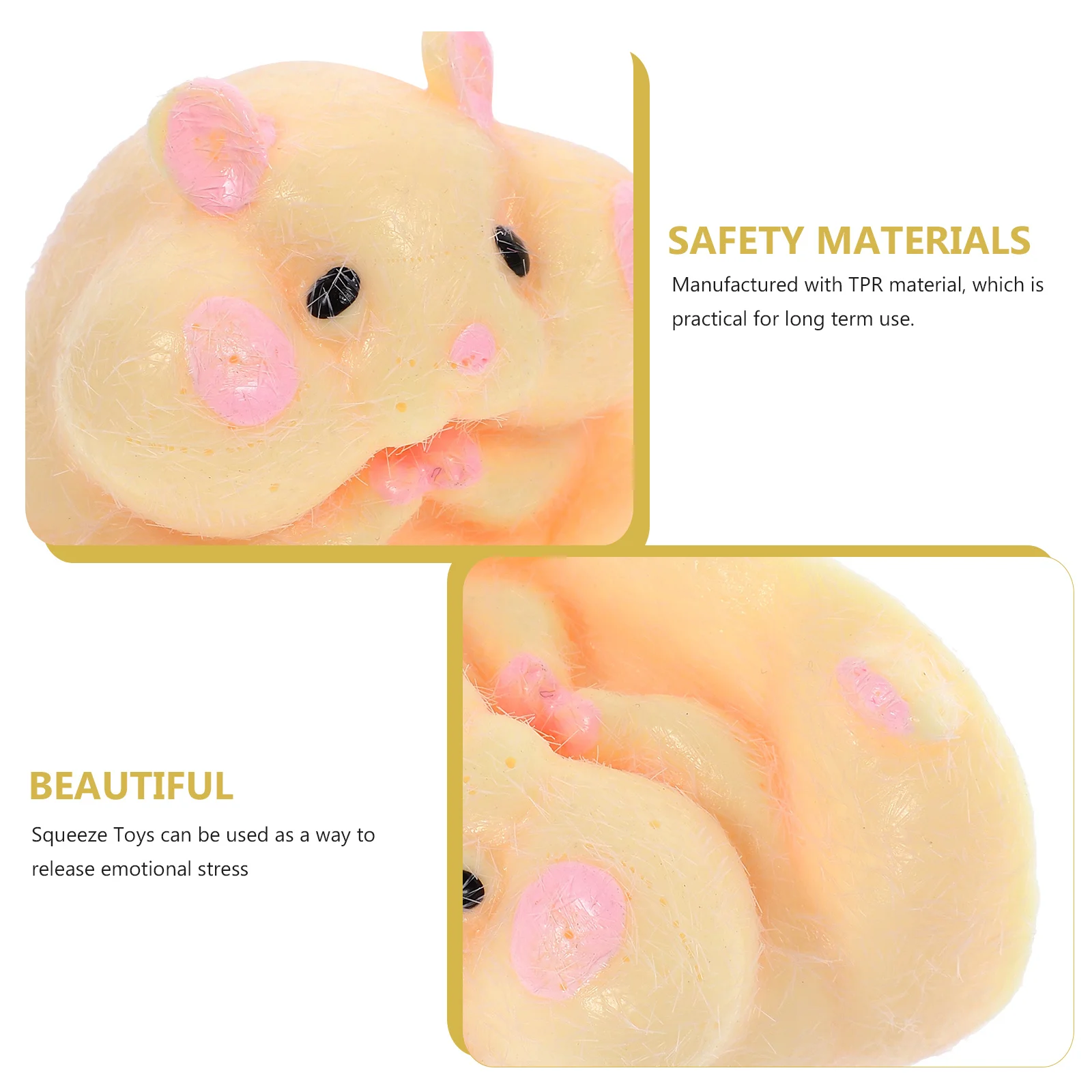 Hamster Dumplings Interesting Decompression Toy Mouse Stretchy Toys Animal Shape Squeeze Soft Rubber