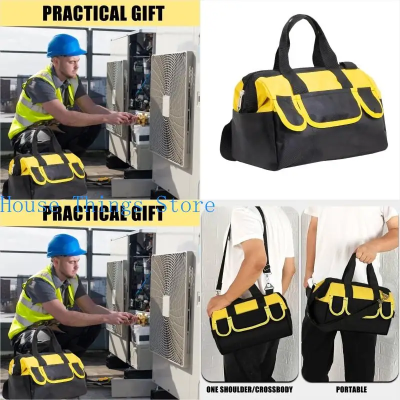 

652F Spacious Tool Bag with Shoulder Strap Ample Space for Efficient Tool Management