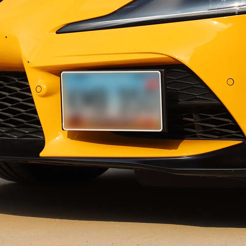

Car License Plate Bracket Front Tow Hooks License Plate Mount License Plate Frame For Toyota GR Supra A90 19-25 Car Accessories