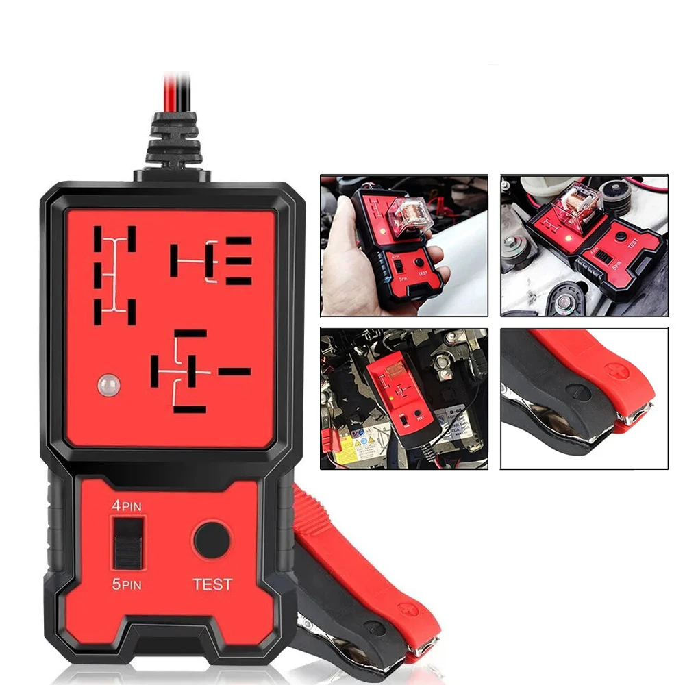 

Universal 12V Car Relay Tester Electronic Automotive Relay Tester For Auto Battery Checker Alternator Analyzer Diagnostic Tool