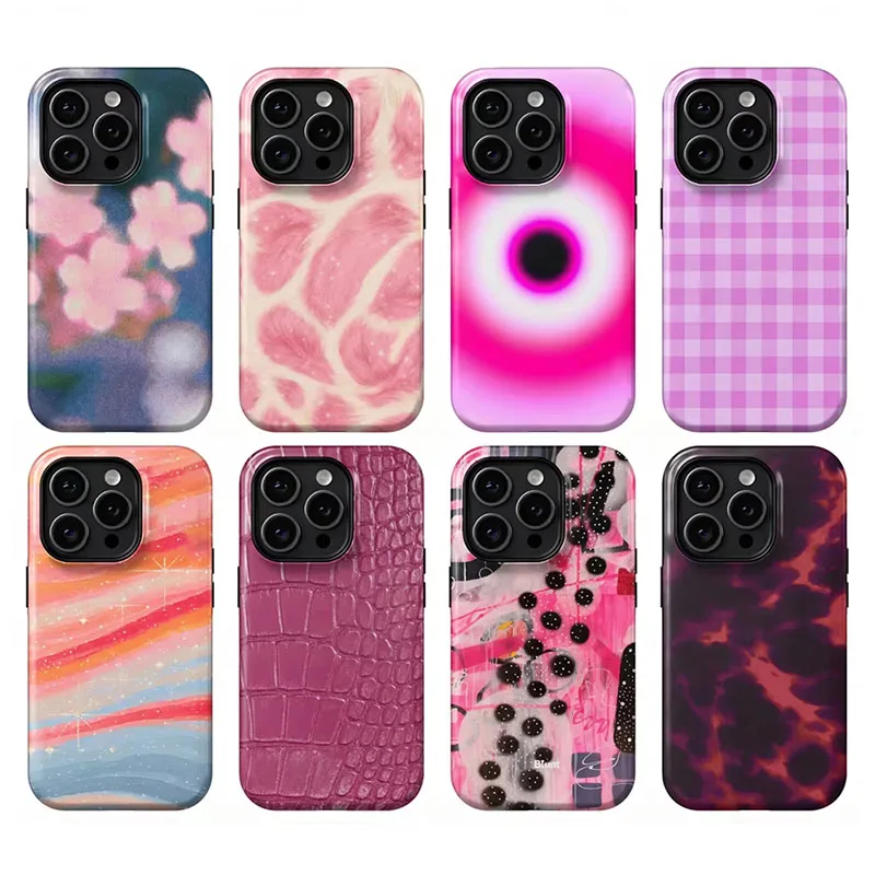 Coque de téléphone élégante à motif floral artistique pour iPhone 17 Air 16e 16 Pro Max 15 14 Plus 13 12 11, coque arrière antichoc double couche