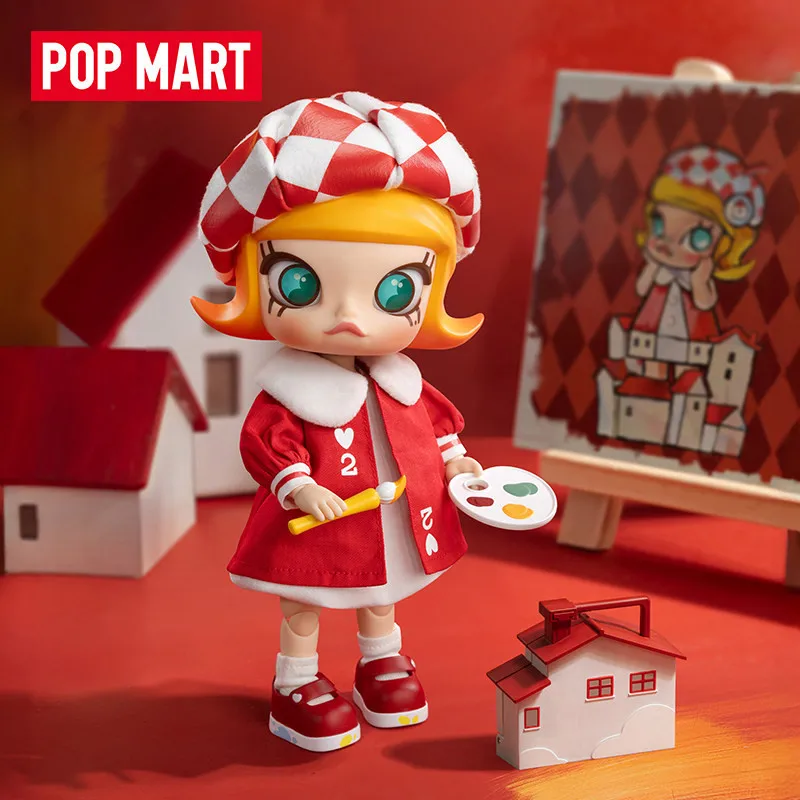 

Genuine POPMART MOLLY 20th Anniversary Series 1/8 Movable Doll Kawaii Action Figure Blind Box Toys Surprise Girls Birthday Gift