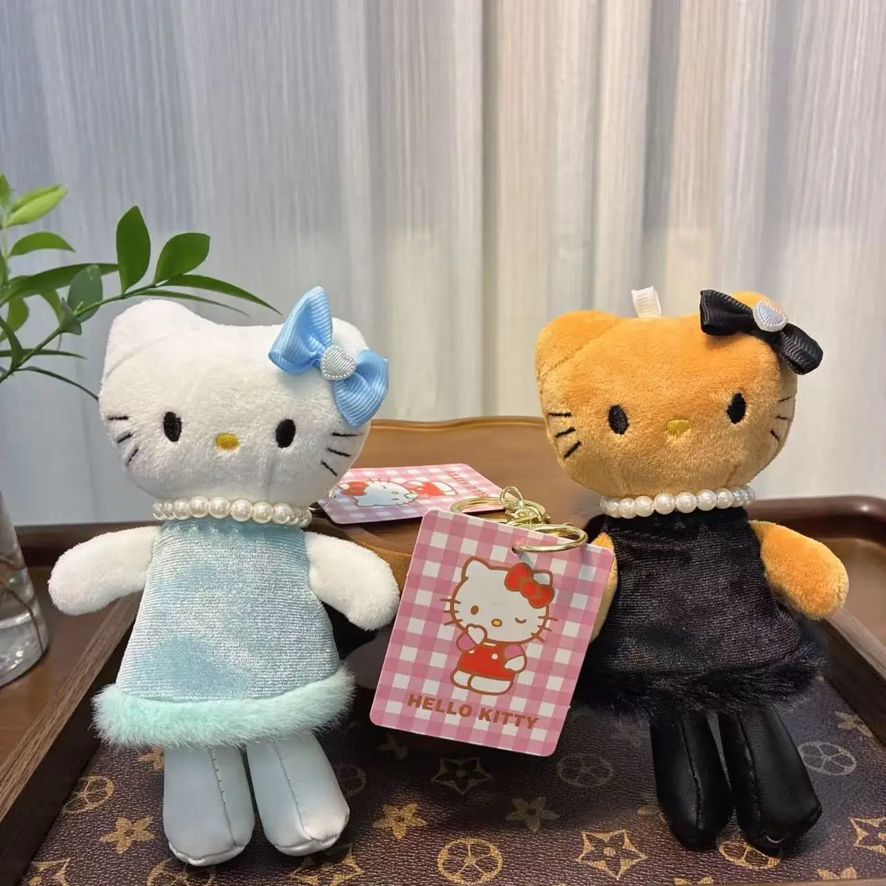 LLavero de muñeco de peluche de gatito de piernas largas de dibujos animados, juguete, mochila, colgante, llavero, figura de muñeca, regalo para niñas y mujeres