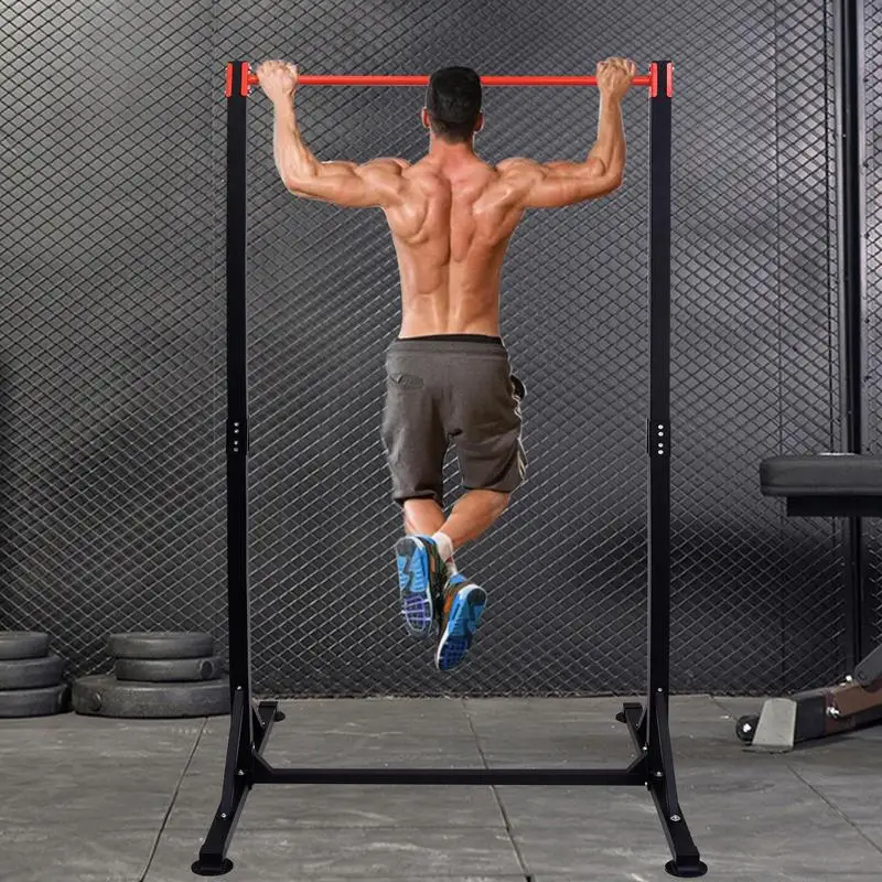 Home Pull Up Bar Stable Triangular Structure Steel Pullup Bar For Home Training Height Adjustable Heavy Duty Pull Up Station