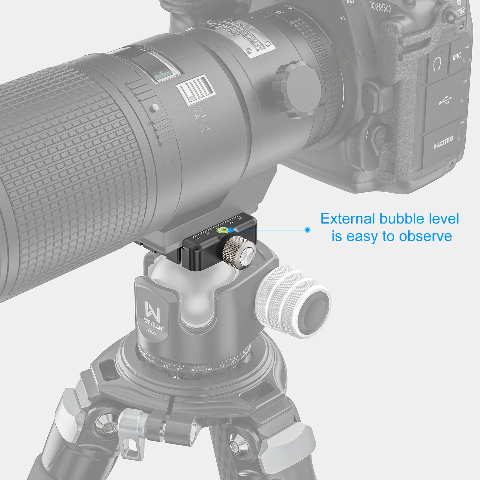 Abrazadera de liberación rápida, abrazadera de palanca Arca Swiss para cámara, abrazadera de riel Mlok para adaptador de placa Magpul Mlok Bipod WEYLLAN AL60 Q.R