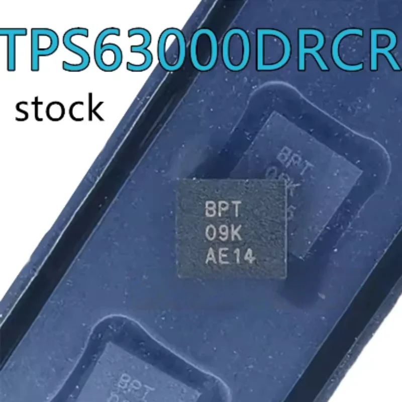 10PCS/Lot New Original TPS63000DRCR TPS63000 silk screen printing BPT QFN-10 adjustable switch regulator chip In Stock SMD