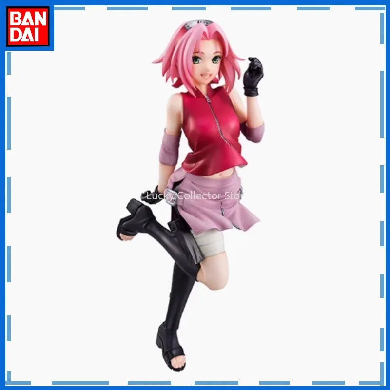 Bandai Naruto Hinata Hinata Haruno Sakura Hand Figure Anime Doll Model Desktop Ornament Collection Toy Birthday Gift Spot