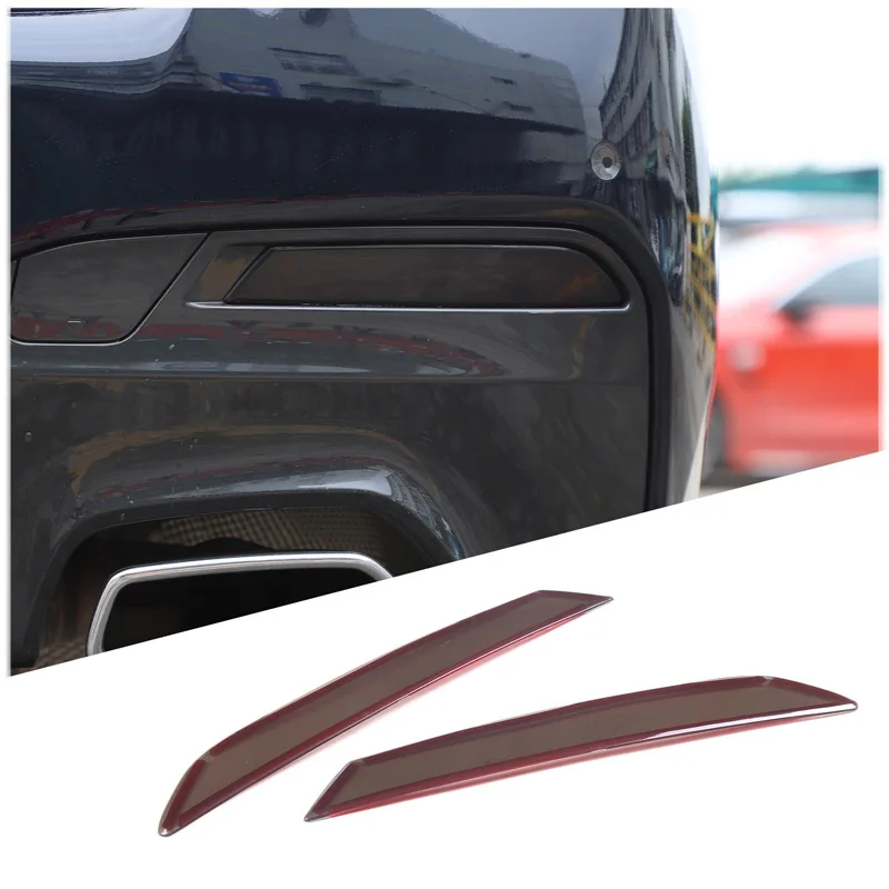 

ABS Black Car Rear Tail Fog Light Lamp Cover Decoration Trim For BMW 5 Series G30 G31 2018-2022 Exterior Accessories Car Styling