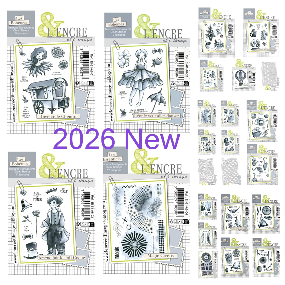 Nouveauté 2026 Tampons Magiques Cirque DIY Leonie veut aller Danser pour Journal, Scrapbooking, Artisanat, Gravure et Fabrication de Cartes de Vœux