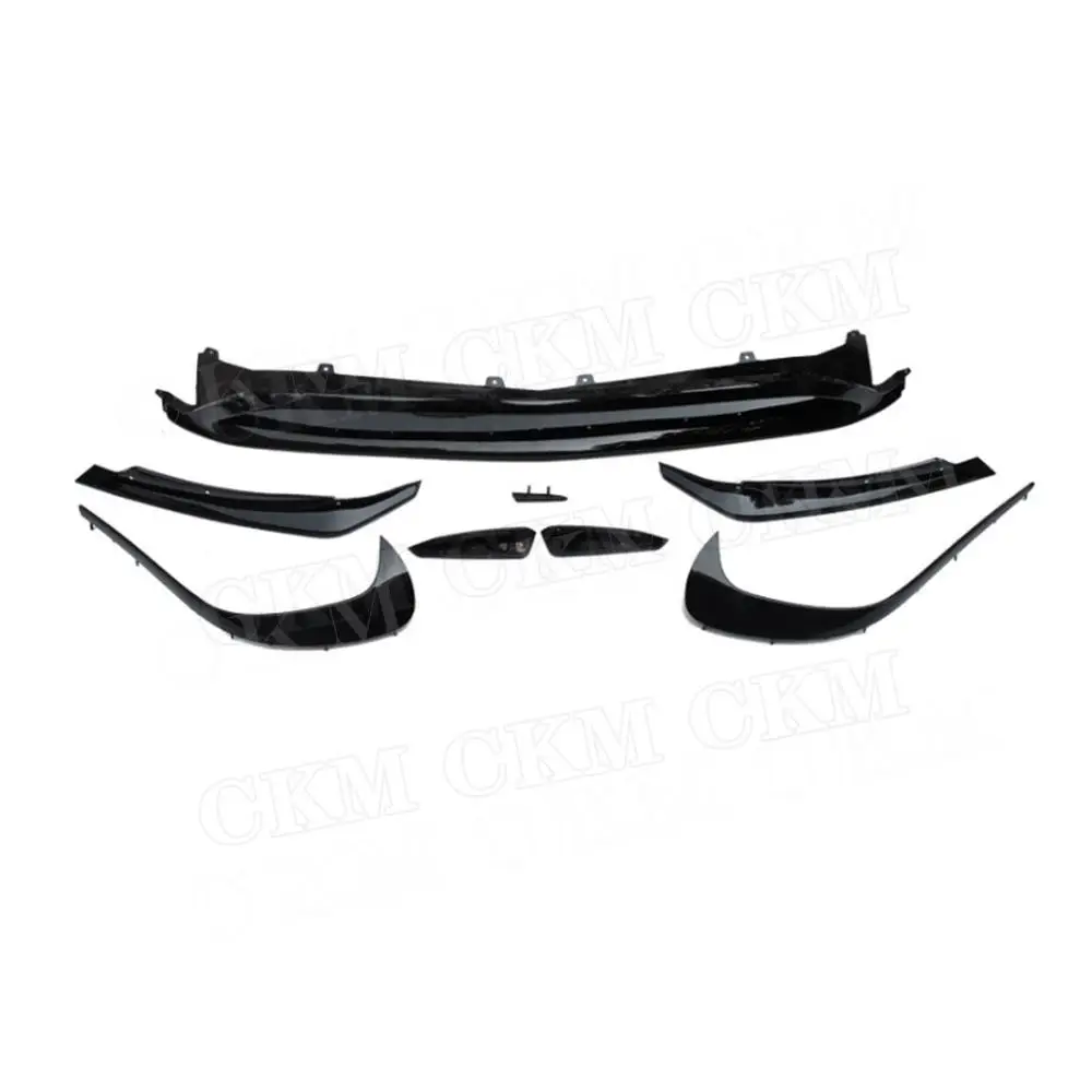 

Gloss Black Front Lip Spoiler Splitters For Benz A Class W176 A200 A250 A45 AMG 2016+ ABS Car Side Canards Trims Decoration