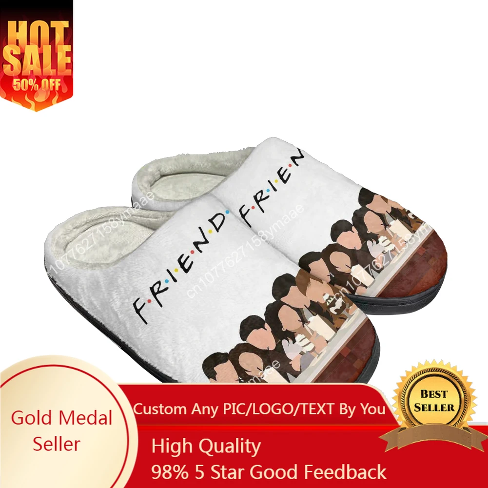 

Hot Friends Printing Home Cotton Custom Slippers Mens Womens Sandals Bedroom Plush Indoor Keep Warm Shoes Thermal Slipper