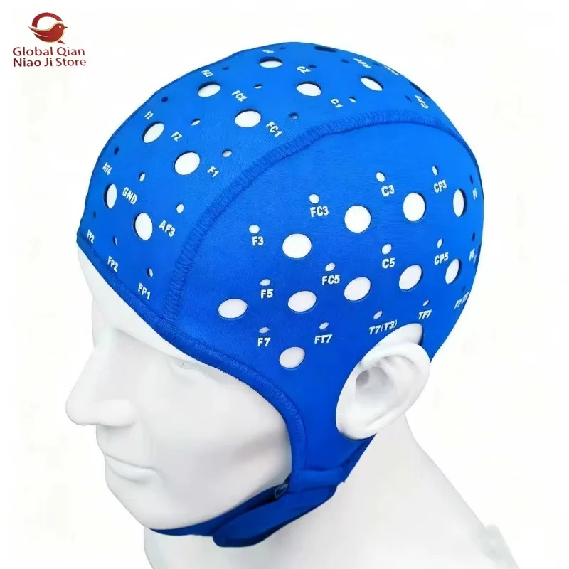 10/20 System Adults Electrode Placement Headset 64-Channel Elastic Breathable Fabric Universal Connectors Brain Activity