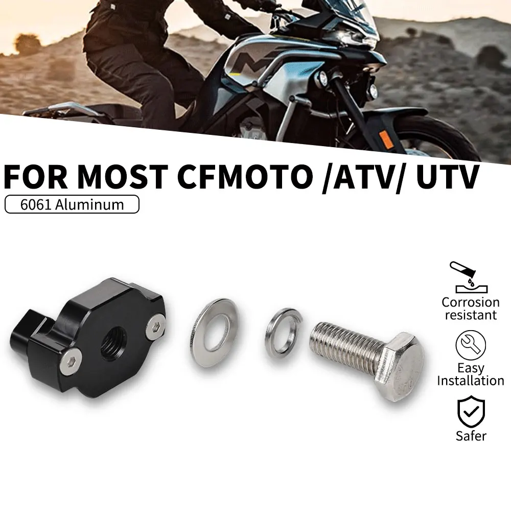 Ancla fija para carrocería de motocicleta, accesorios de aluminio 6061 universales para la mayoría de los accesorios de motocicletas CFMOTO ATV UTV