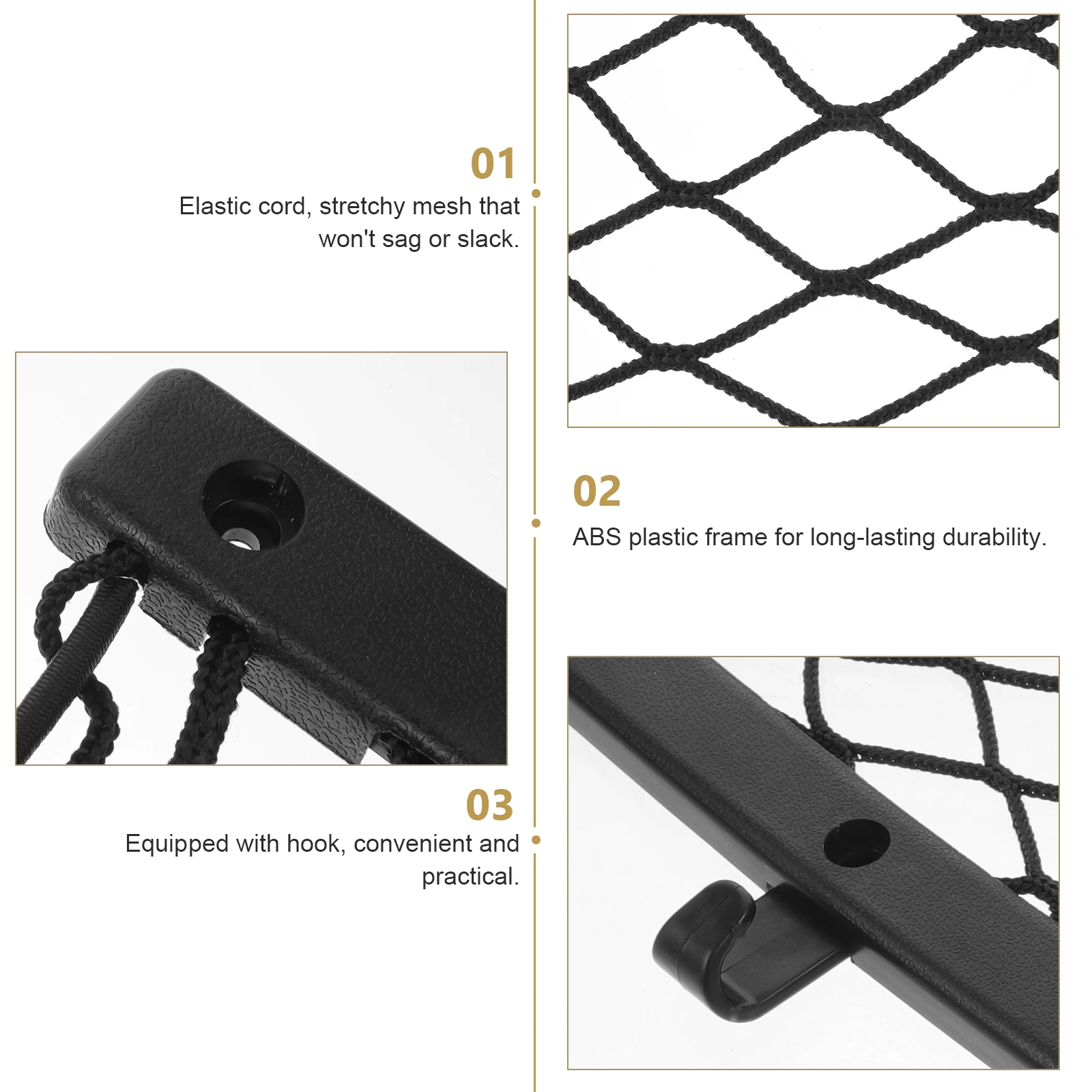 

36x18 ABS Frame Trunk for Car Organization Van Car Organizer RV SUV Boat Storage Pocket Organizer Storage Pocket