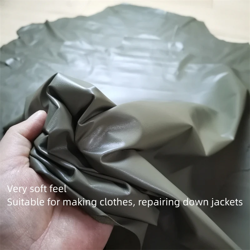 0.3mm Ultrathin Army Green Sheepskin.First Layer Leather.Real Leather Fabric.Handmade DIY Clothes.Down Repair.Whole Sheepskin