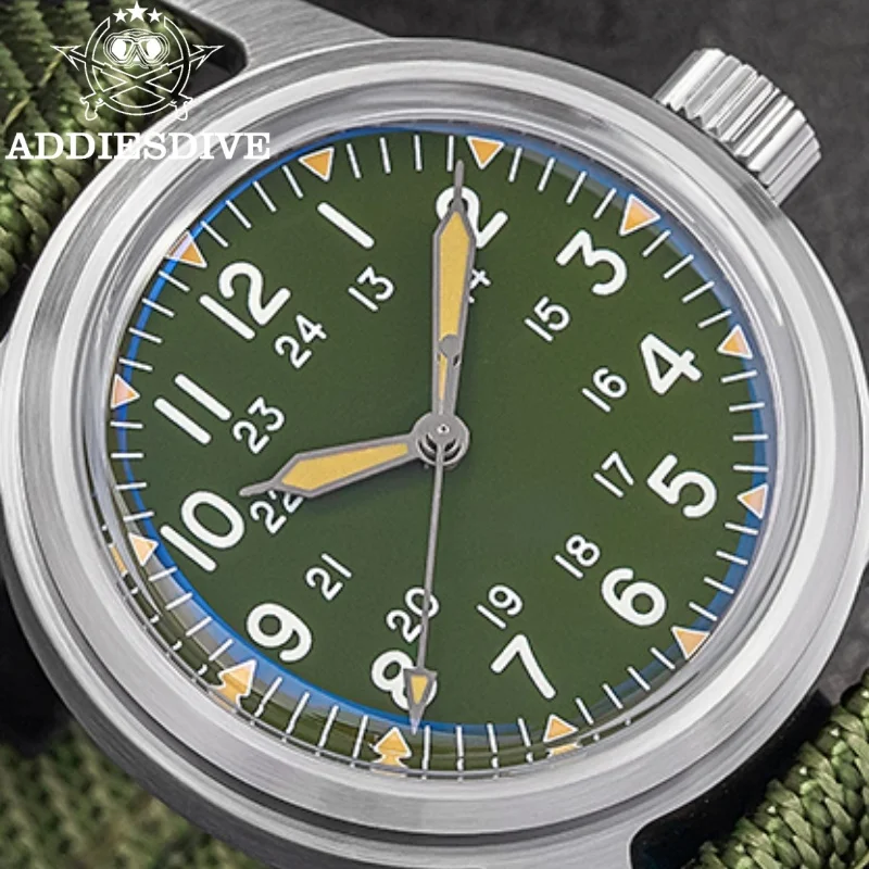 

ADDIESDIVE Top Brand Men Watch 316L Stainless Steel C3 Super Luminous AD2088 20Bar Waterproof NH35A Automatic Mechanical Watch