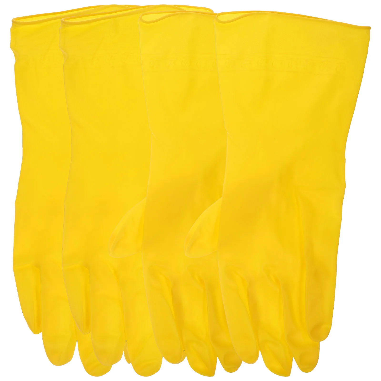 

2 Pairs Pvc Cleaning Waterproof Dishwashing Reusable Kitchen Gloves Large Size Protective Washing Gloves For Dishes Household