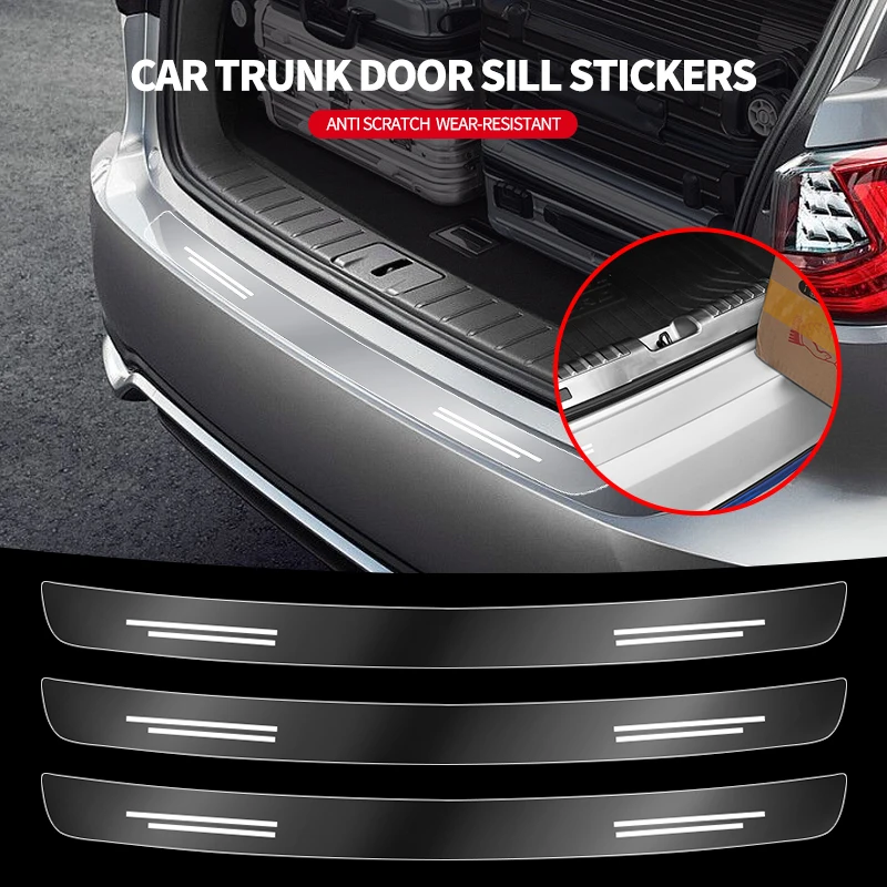 Car Transparent Rear Guard Plate Trunk Sticker For Opel Astra Insignia Mokka Zafira Corsa Vectra Antara Meriva Auto Accessories